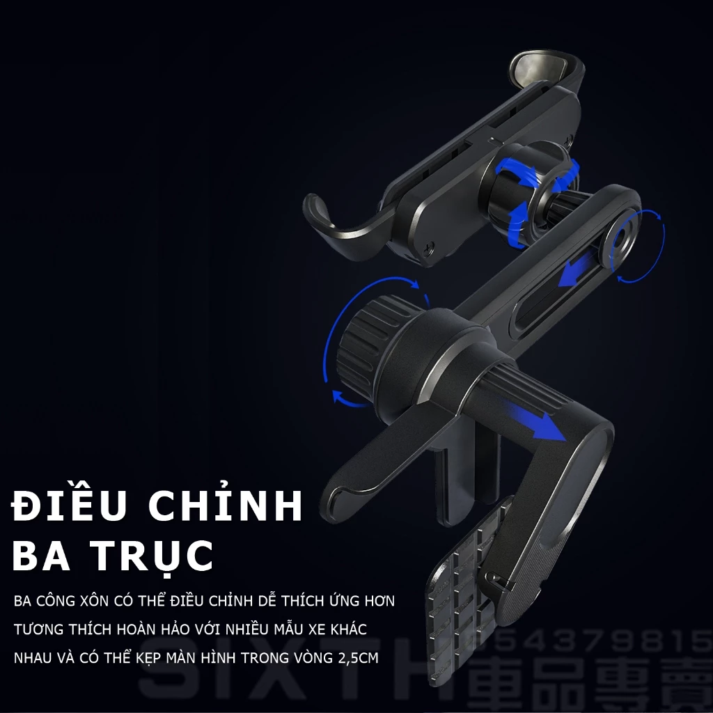 Giá đỡ điện thoại kẹp góc màn hình
